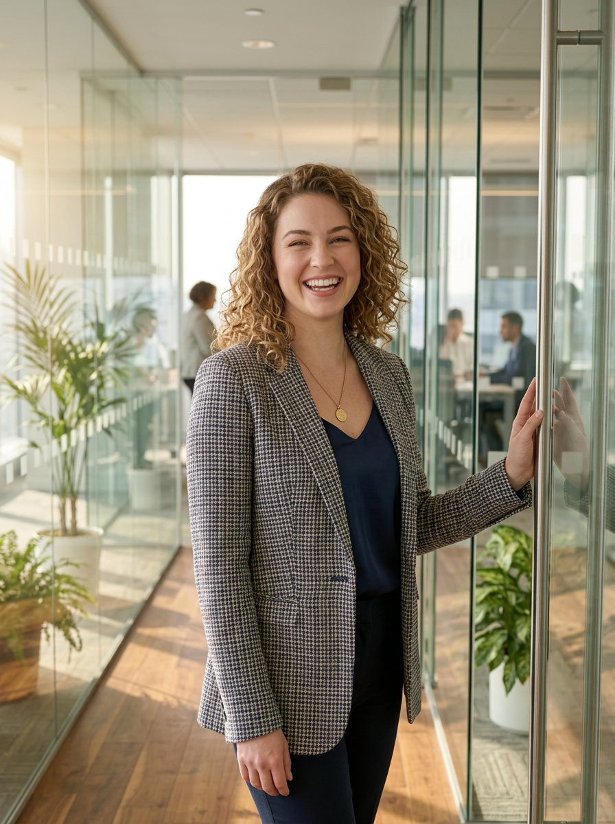 Young professional in moderne kantooromgeving